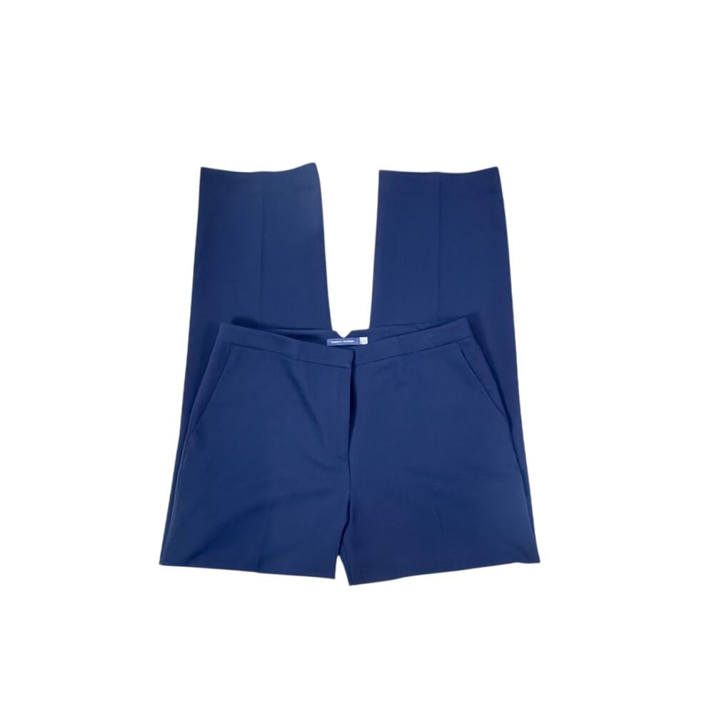 Tommy Hilfiger Navy Blue Mid-Rise Tailored Fit Stretch Dress Trousers Women’s 8